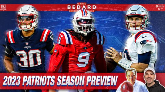 .@fdsportsbook & @drink_AG1 Podcast & Video: Bedard Patriots Pod - 2023 Season Preview taken at BSJ Headquarters (Patriots)
